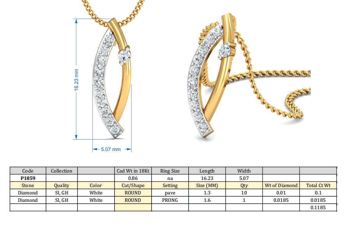 3D Jewelry Design Set Files STL 3DM P-1859