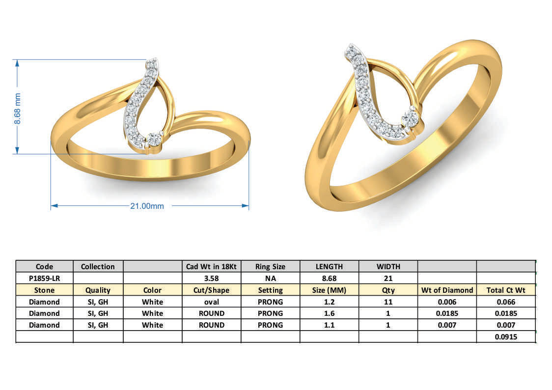 3D Jewelry Design Set Files JCAD P-1860