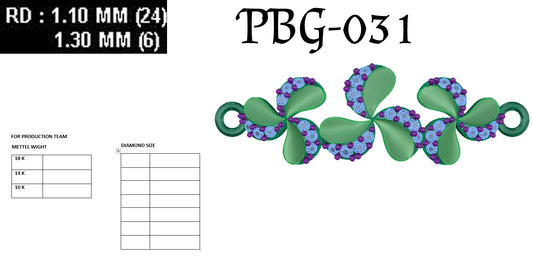 3D Jewelry Files Bracelet Model 3DM STL PBG-031-DIA