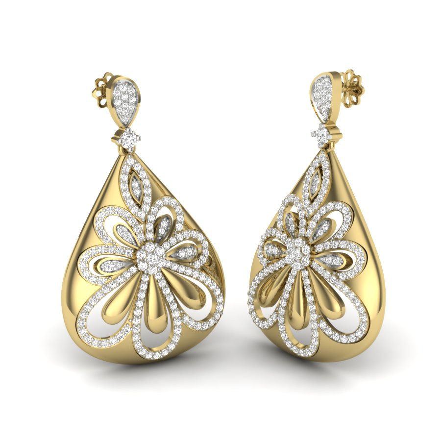 3D Jewelry Files Earring Model 3DM STL PER-007 DIA