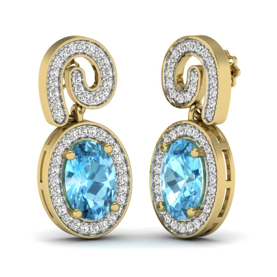 3D Jewelry Files Earring Model 3DM STL PER-027 DIA