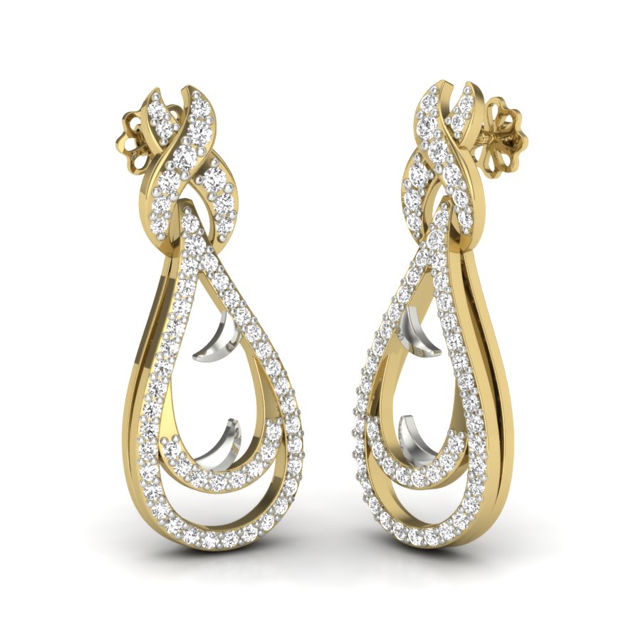 3D Jewelry Files Earring Model 3DM STL PER-032 DIA