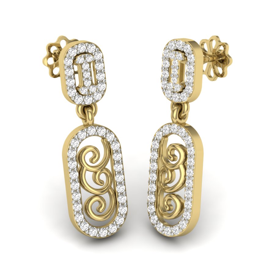 3D Jewelry Files Earring Model 3DM STL PER-060 DIA