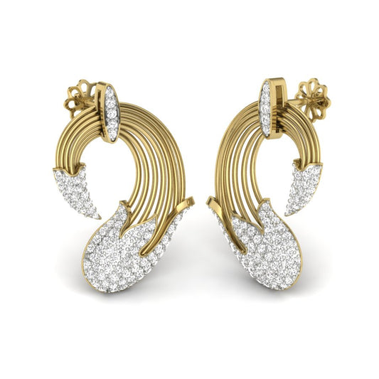 3D Jewelry Files Earring Model 3DM STL PER-135-DIA