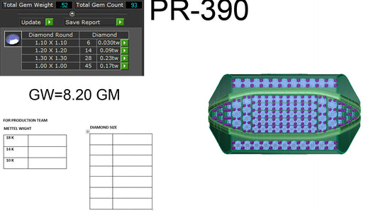 3D Jewelry Files Ring Model 3DM STL PR-390 DIA