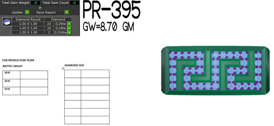 3D Jewelry Files Ring Model 3DM STL PR-395 DIA