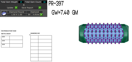 3D Jewelry Files Ring Model 3DM STL PR-397 DIA
