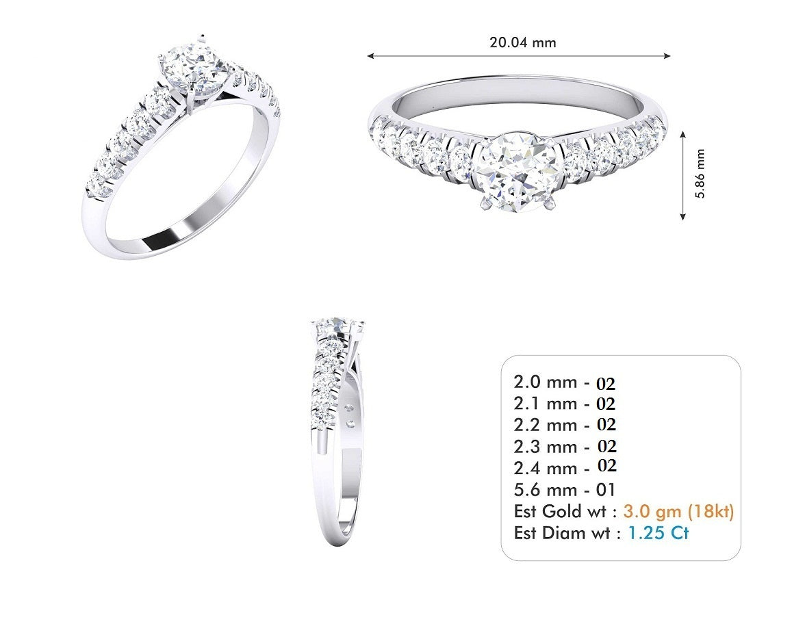 3D Jewelry Files Ring Model 3DM STL R-3636