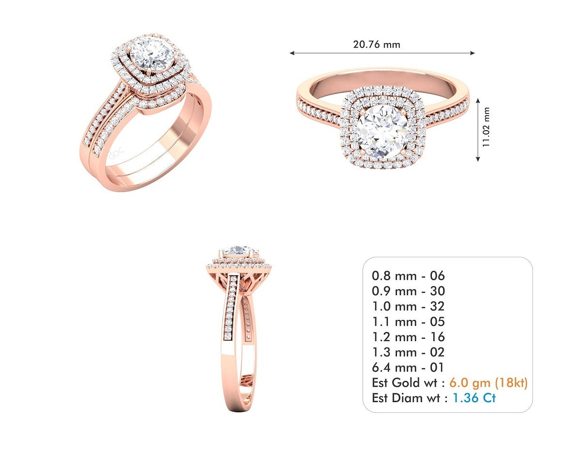 3D Jewelry Files Ring Model 3DM STL R-3641