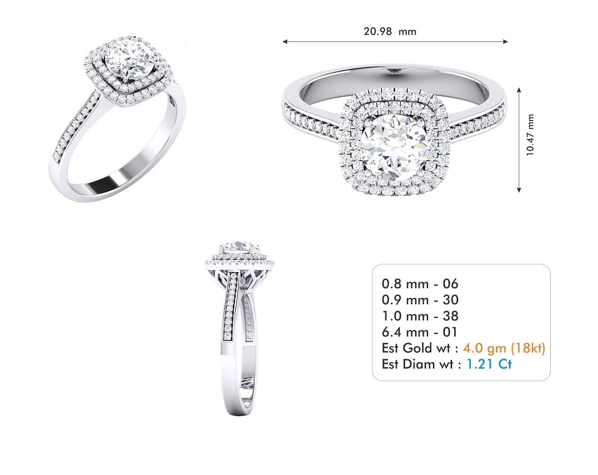 3D Jewelry Files Ring Model 3DM STL R-3642