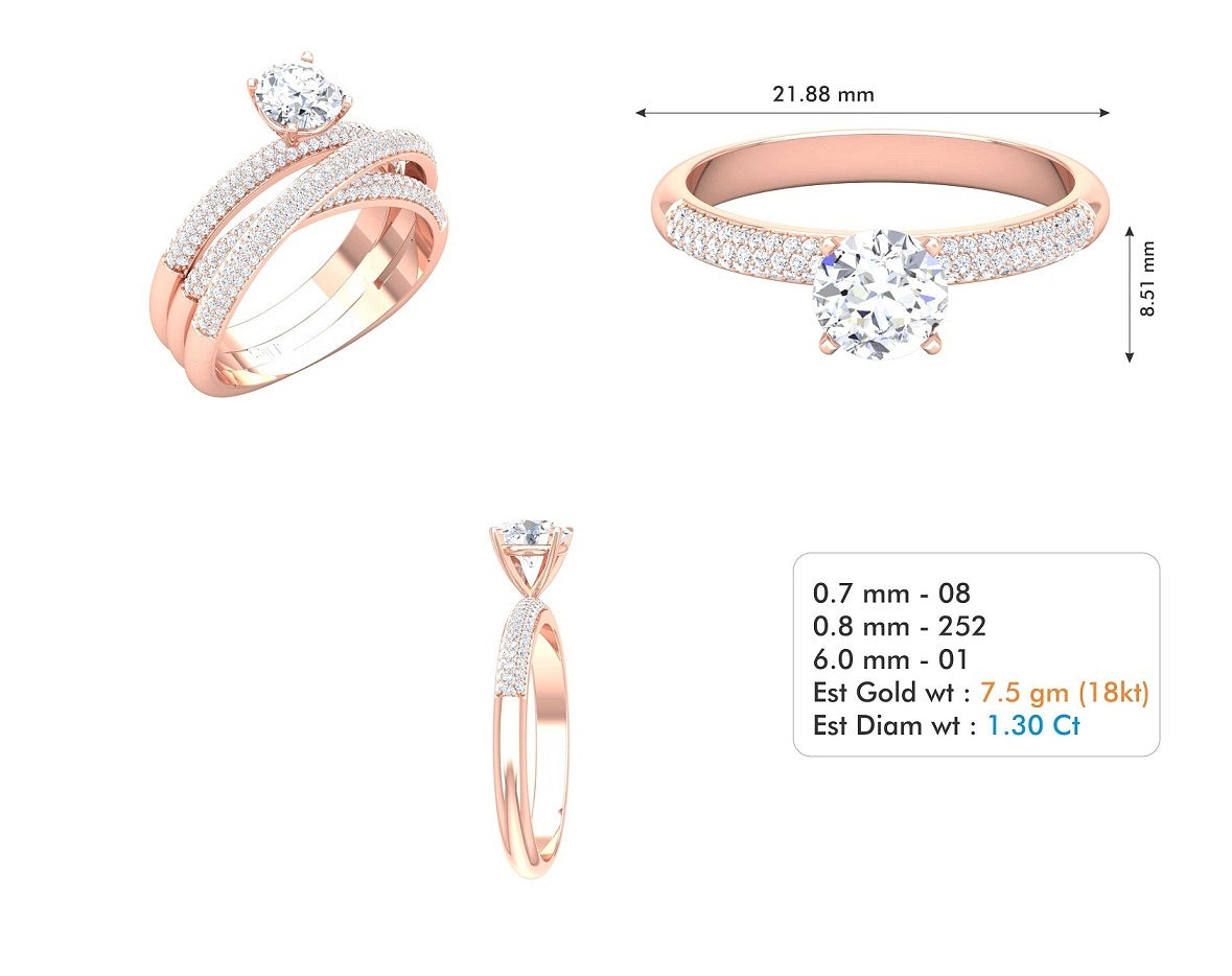 3D Jewelry Files Ring Model 3DM STL R-3643