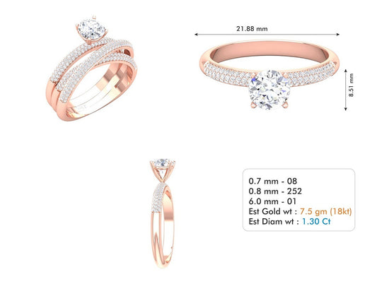 3D Jewelry Files Ring Model 3DM STL R-3643