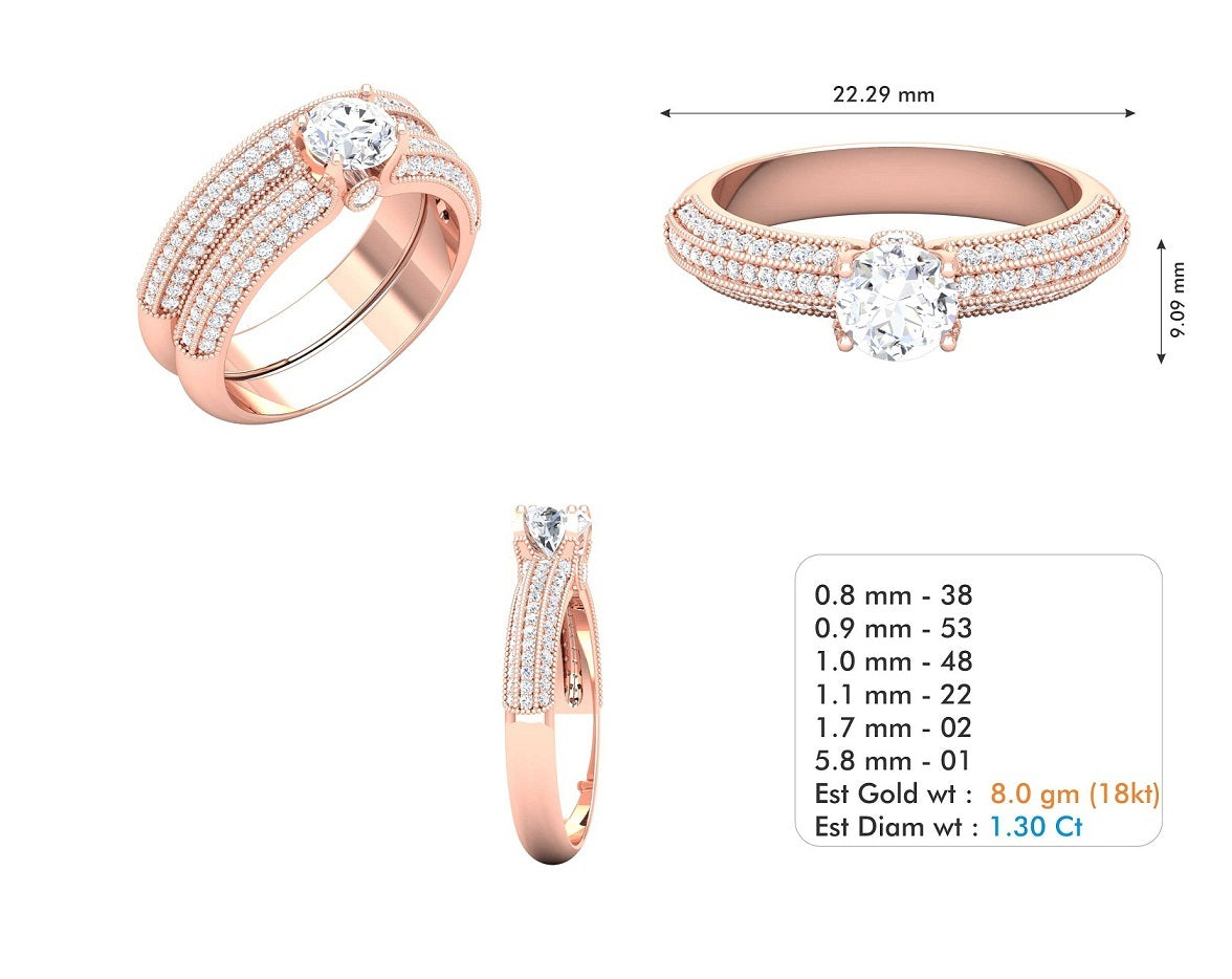 3D Jewelry Files Ring Model 3DM STL R-3644