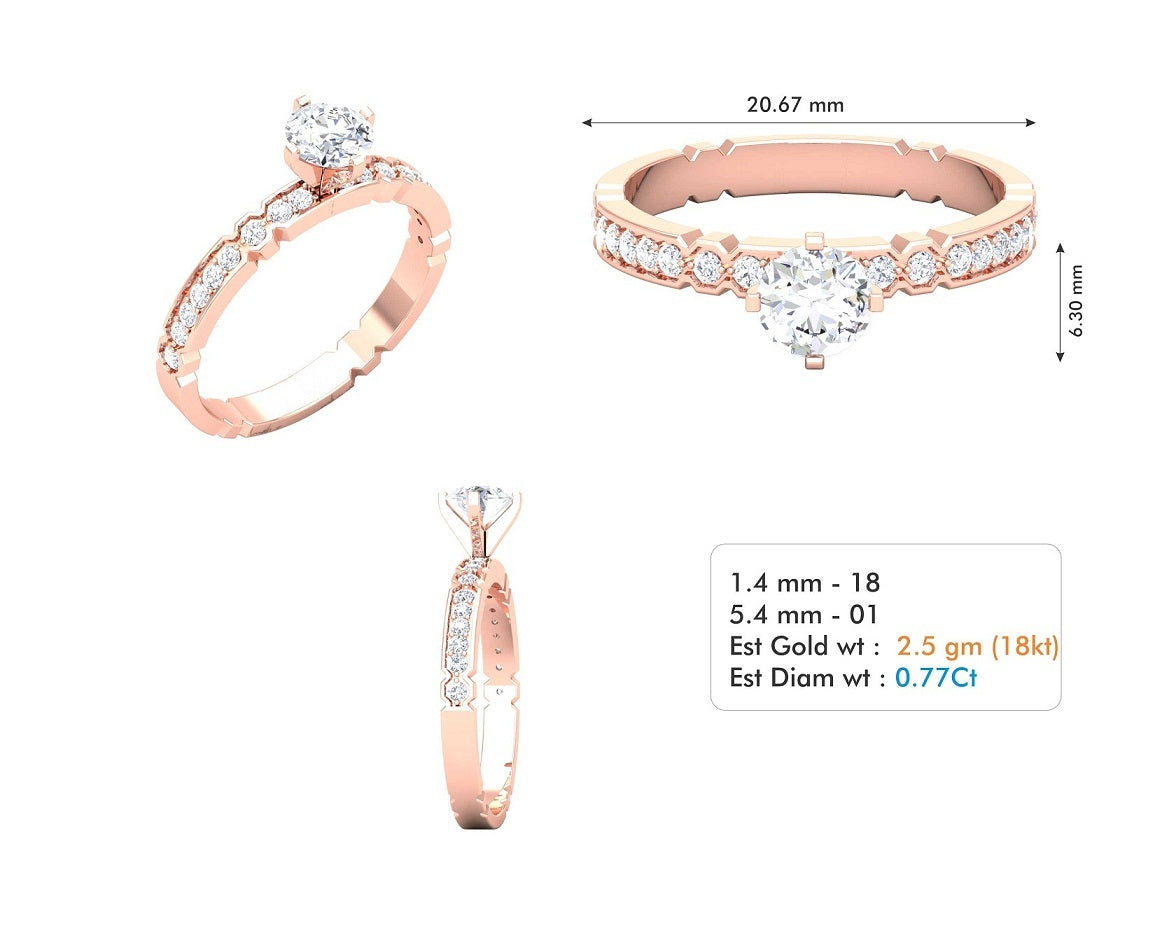 3D Jewelry Files Ring Model 3DM STL R-3664