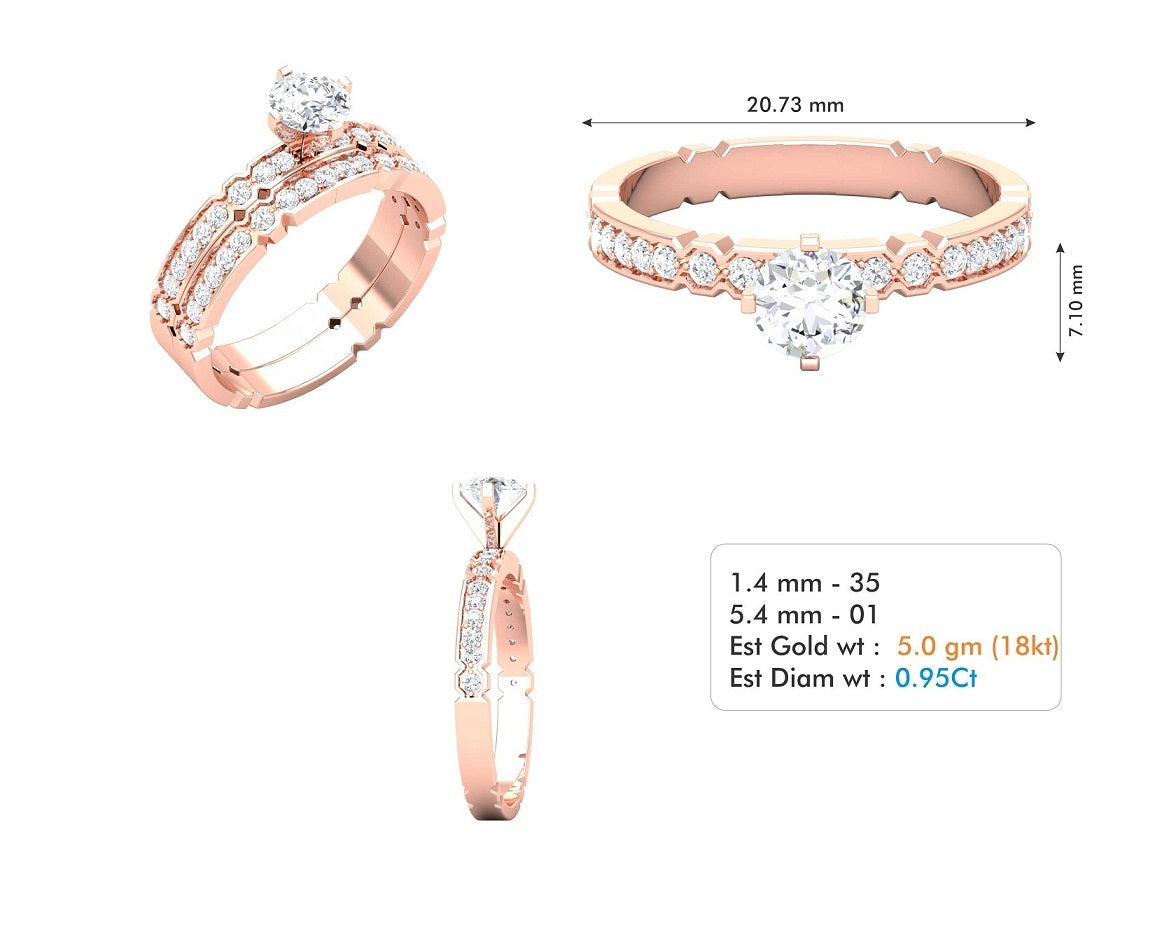 3D Jewelry Files Ring Model 3DM STL R-3665