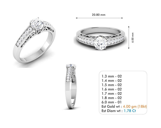 3D Jewelry Files Ring Model 3DM STL R-3704