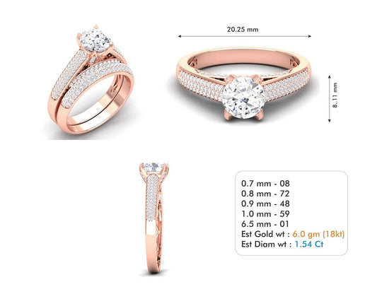 3D Jewelry Files Ring Model 3DM STL R-3708