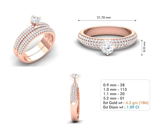 3D Jewelry Files Ring Model 3DM STL R-3710