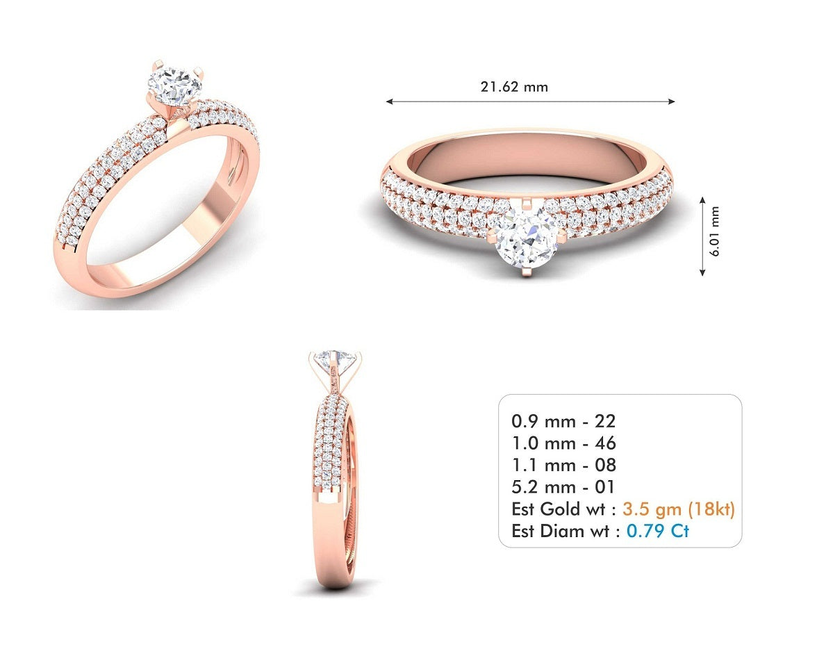 3D Jewelry Files Ring Model 3DM STL R-3711