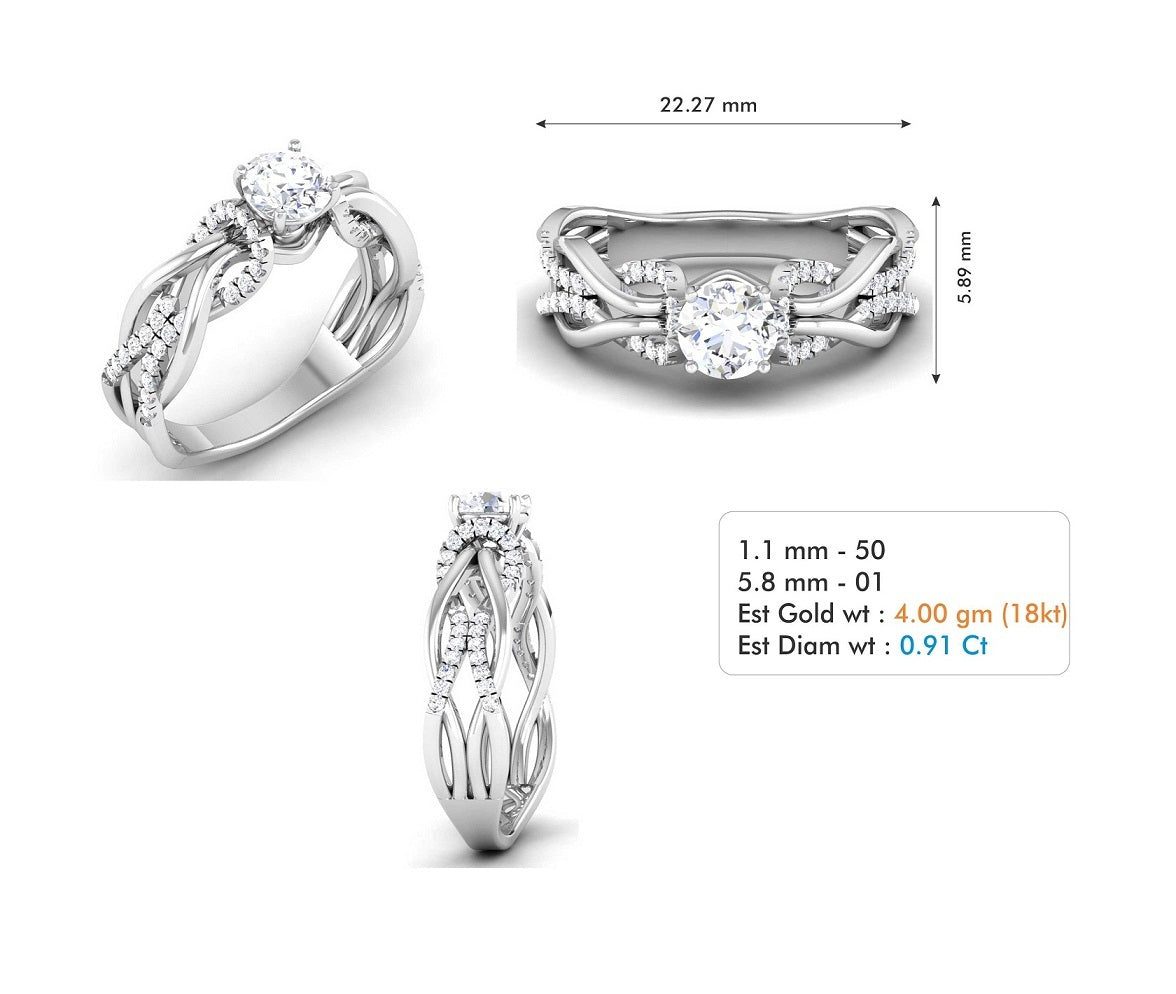 3D Jewelry Files Ring Model 3DM STL R-3715