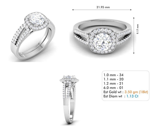 3D Jewelry Files Ring Model 3DM STL R-3725