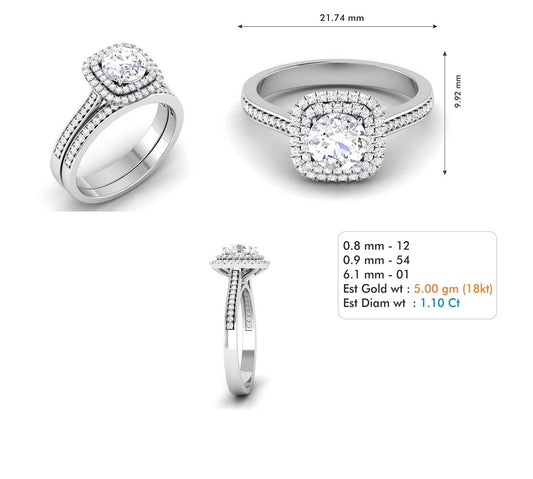 3D Jewelry Files Ring Model 3DM STL R-3727