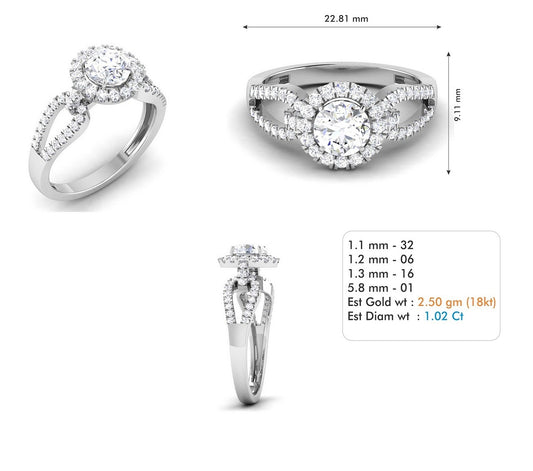 3D Jewelry Files Ring Model 3DM STL R-3731