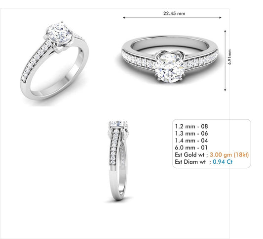 3D Jewelry Files Ring Model 3DM STL R-3733