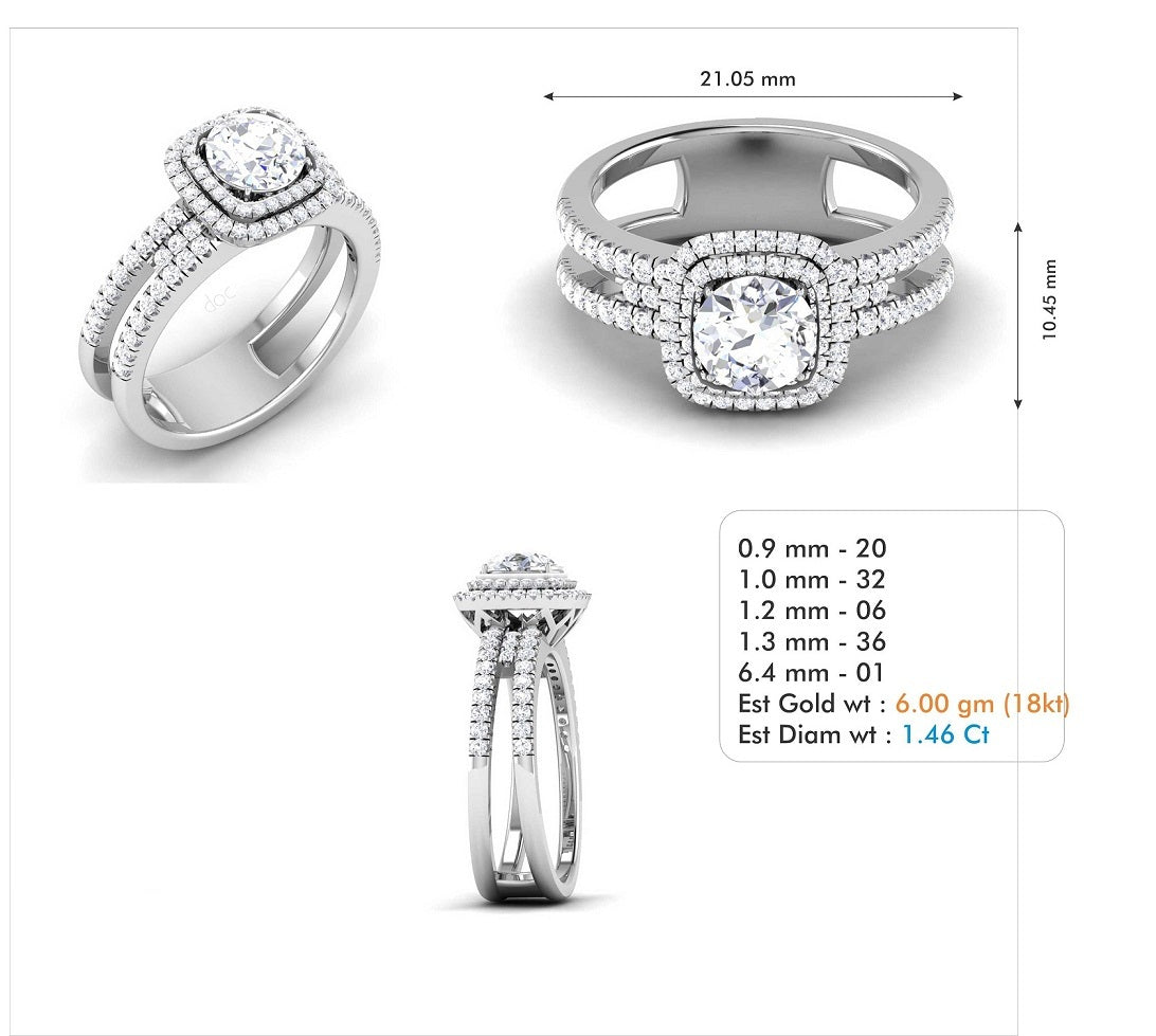 3D Jewelry Files Ring Model 3DM STL R-3737