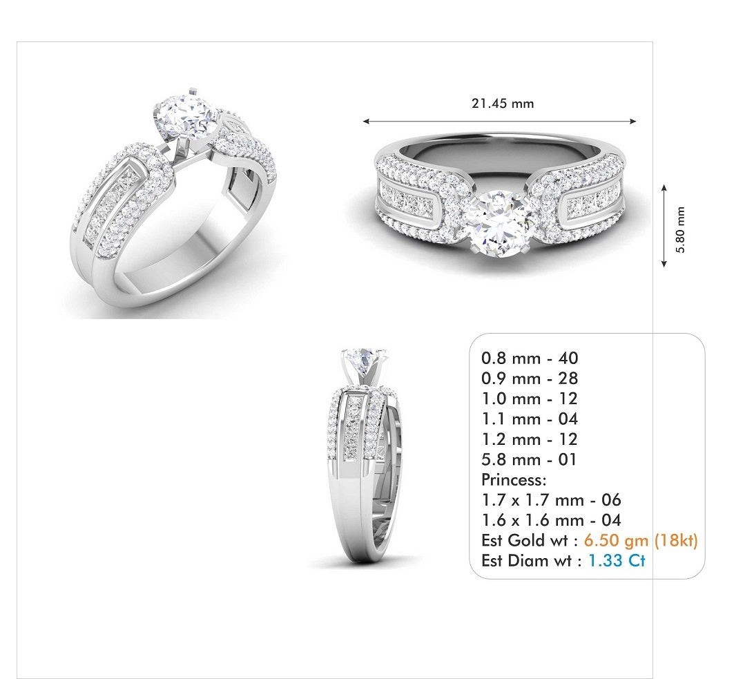 3D Jewelry Files Ring Model 3DM STL R-3739