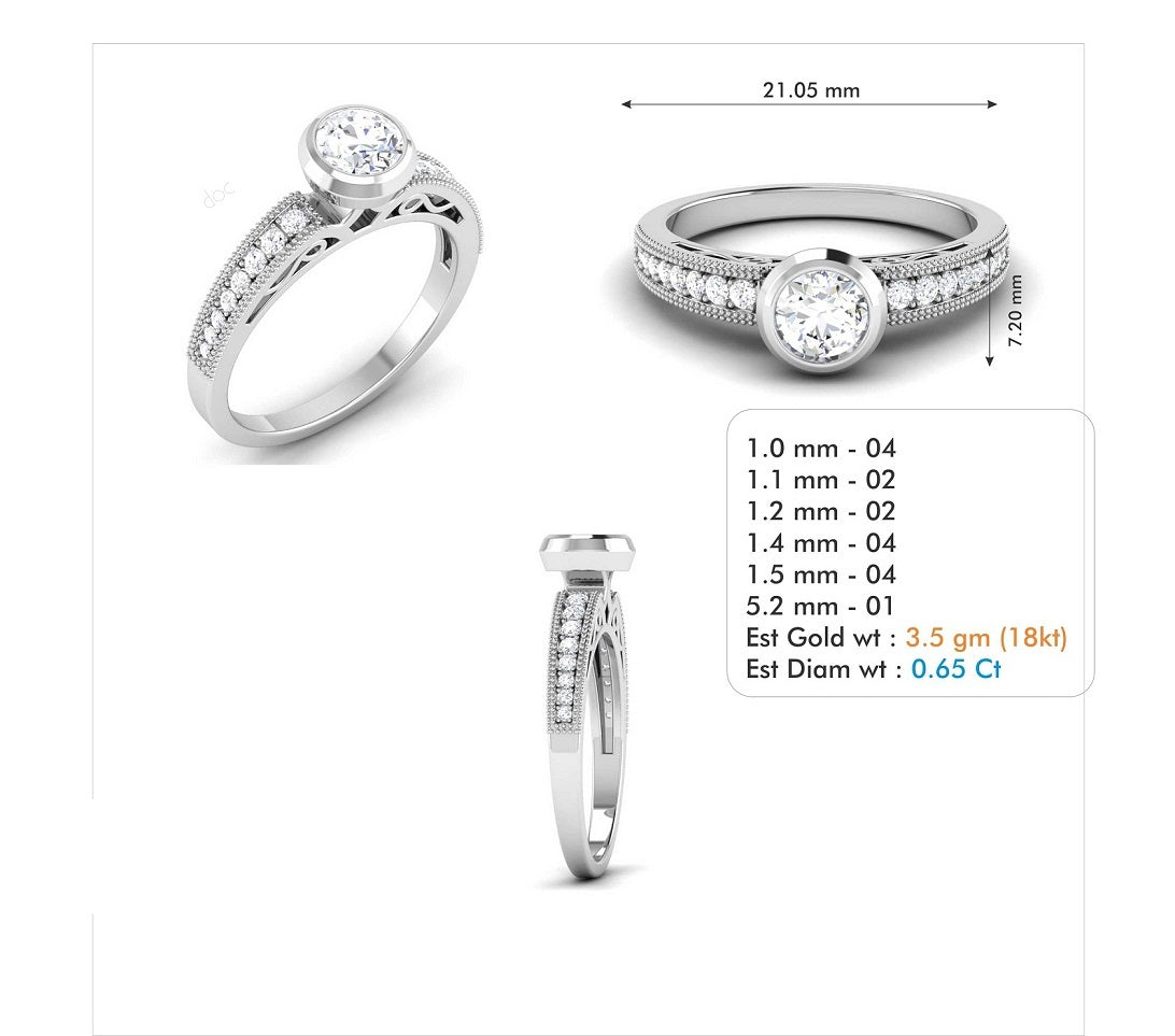 3D Jewelry Files Ring Model 3DM STL R-3789