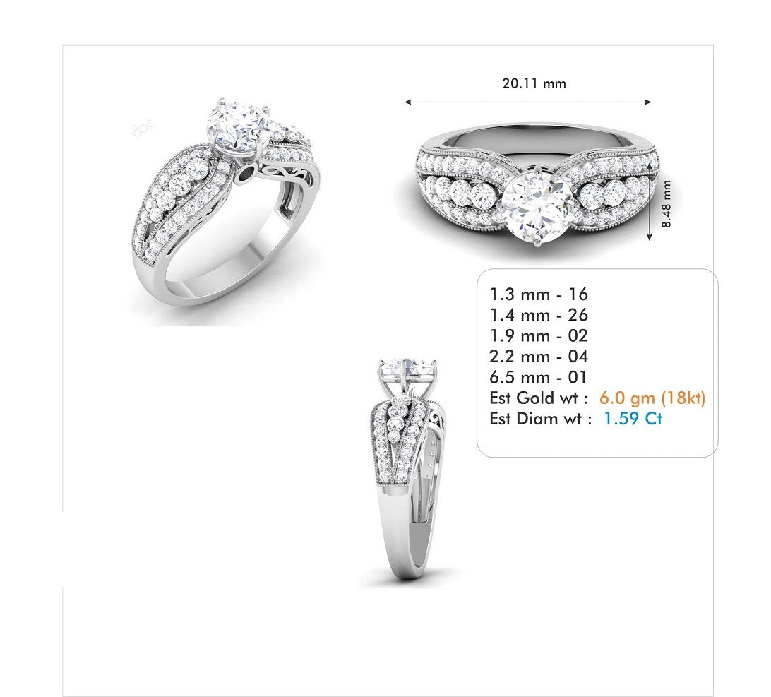 3D Jewelry Files Ring Model 3DM STL R-3790