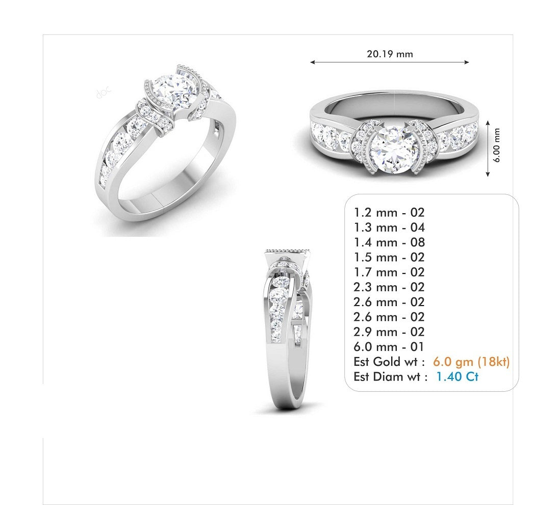 3D Jewelry Files Ring Model 3DM STL R-3792