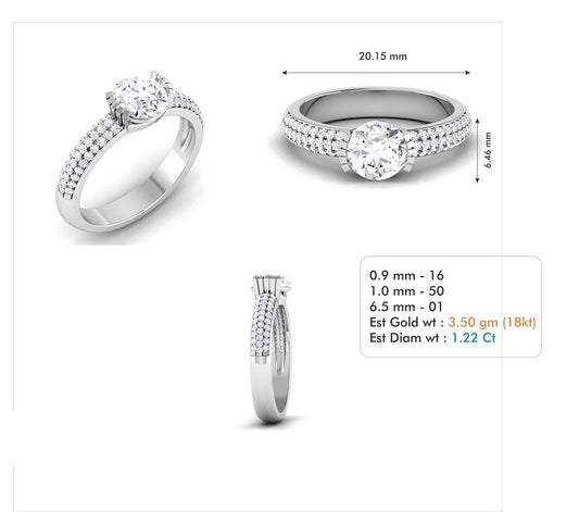 3D Jewelry Files Ring Model 3DM STL R-3793