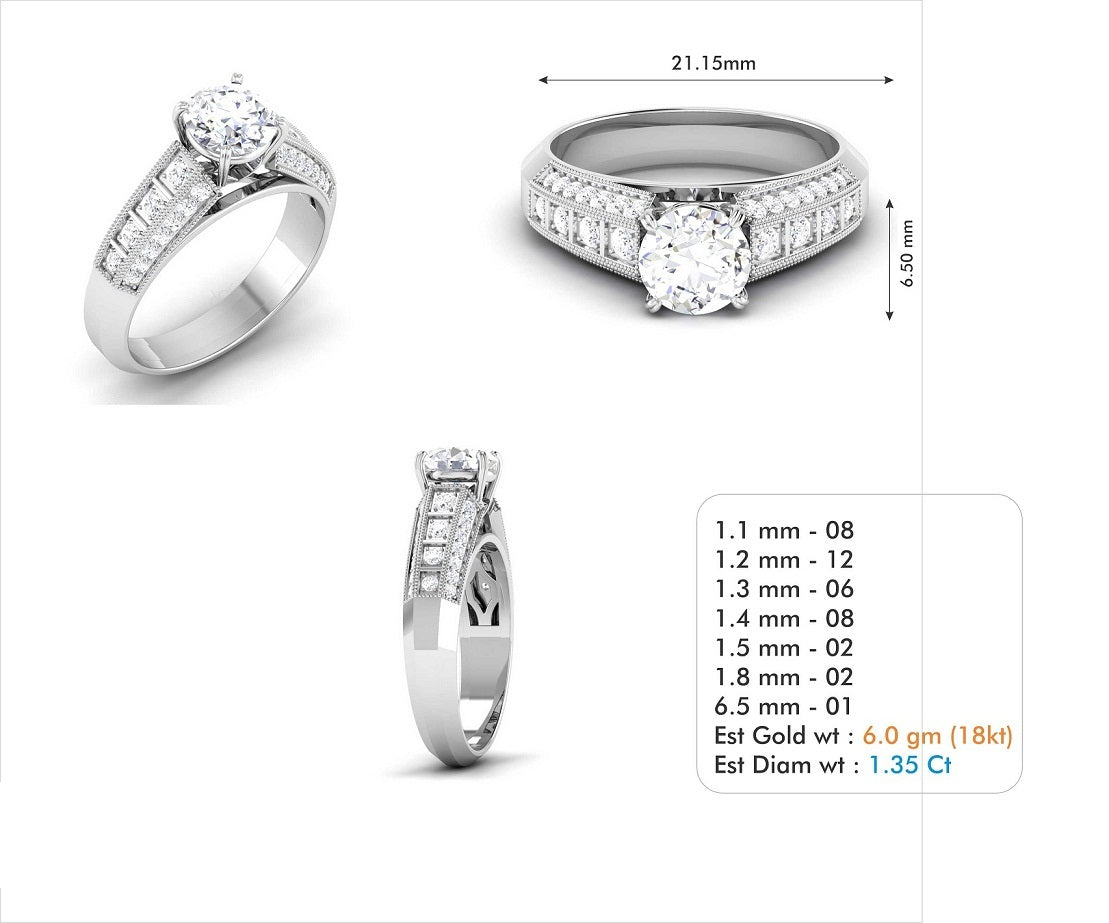 3D Jewelry Files Ring Model 3DM STL R-3794