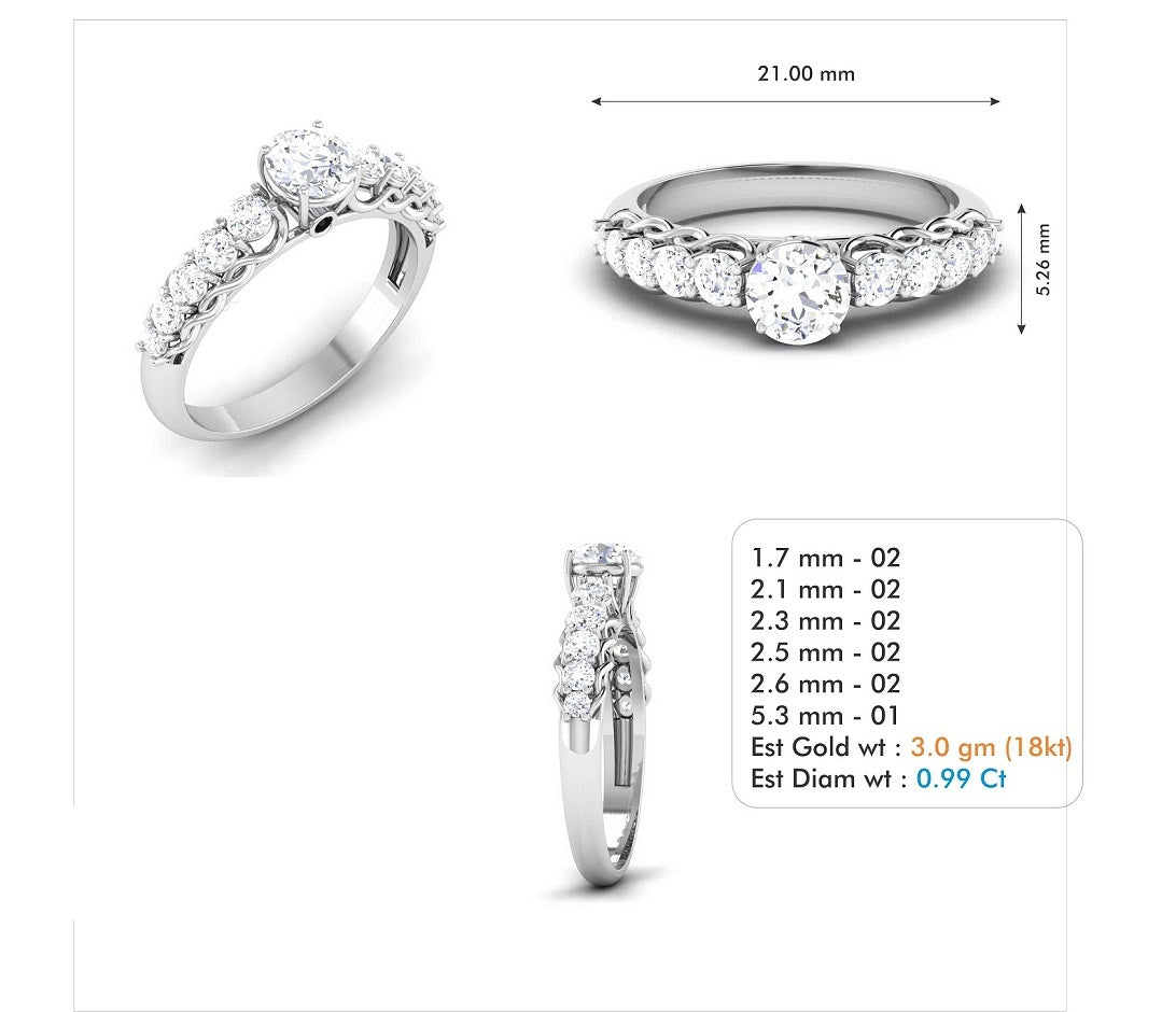 3D Jewelry Files Ring Model 3DM STL R-3795