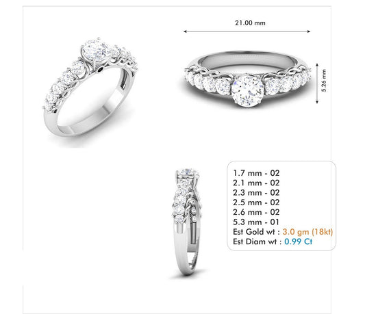 3D Jewelry Files Ring Model 3DM STL R-3795