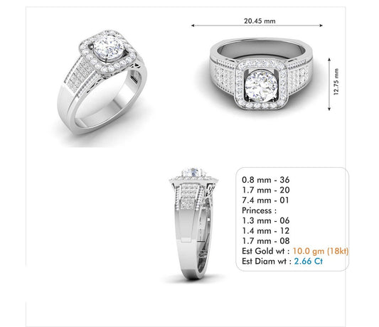 3D Jewelry Files Ring Model 3DM STL R-3798