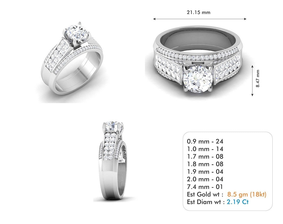 3D Jewelry Files Ring Model 3DM STL R-3815