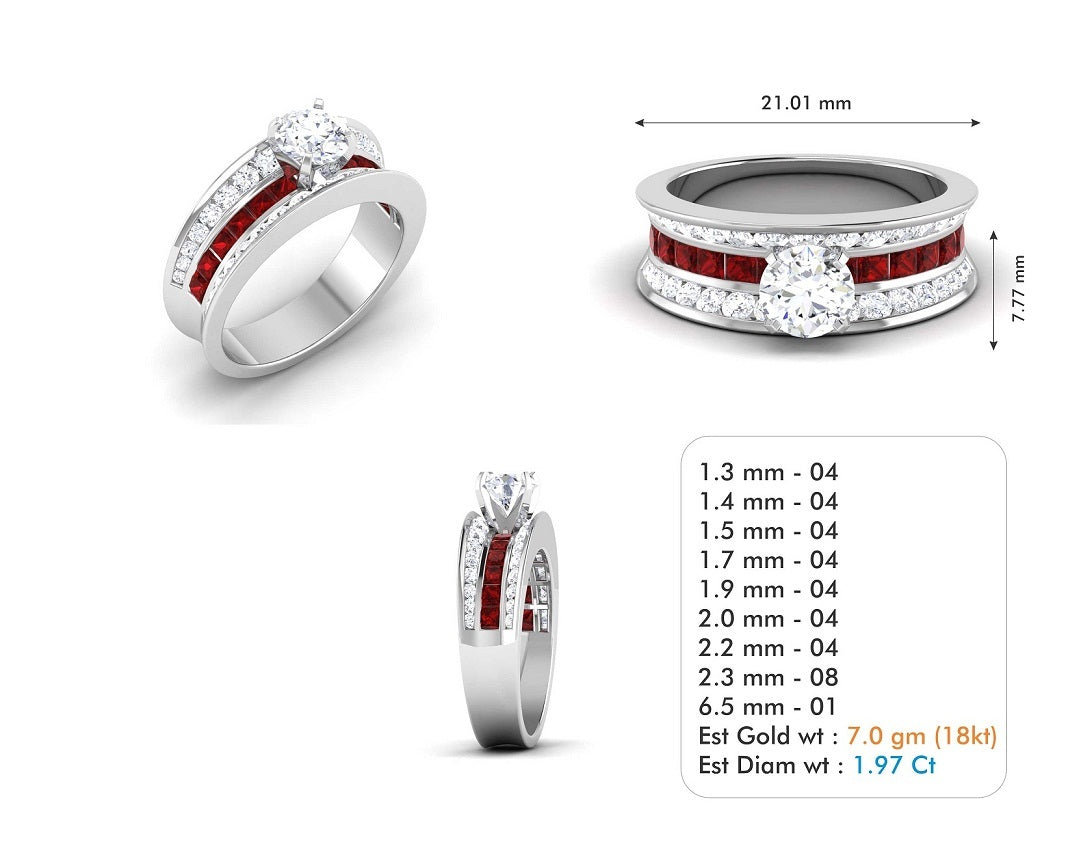 3D Jewelry Files Ring Model 3DM STL R-3817