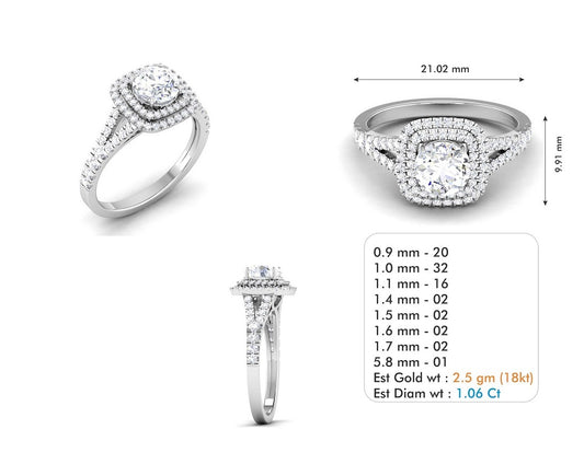 3D Jewelry Files Ring Model 3DM STL R-3819