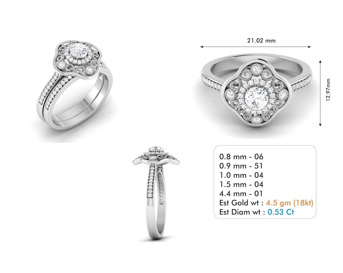 3D Jewelry Files Ring Model 3DM STL R-3821