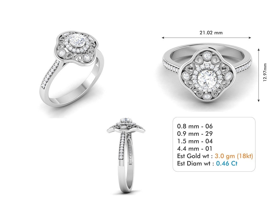 3D Jewelry Files Ring Model 3DM STL R-3822