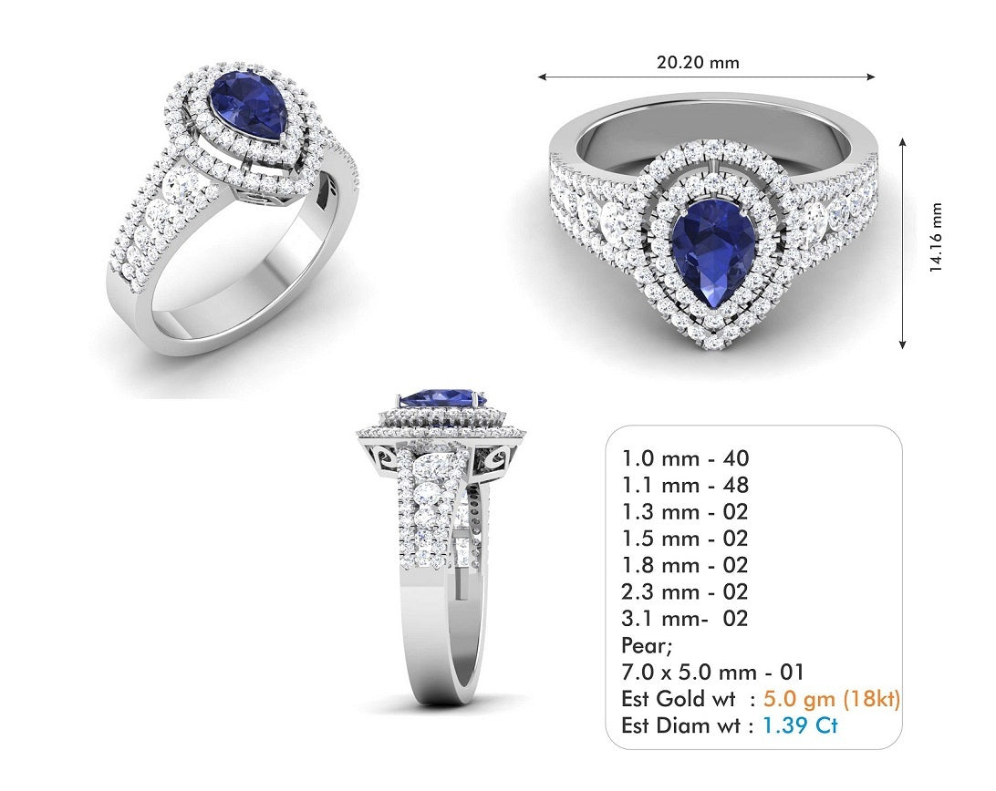 3D Jewelry Files Ring Model 3DM STL R-3839