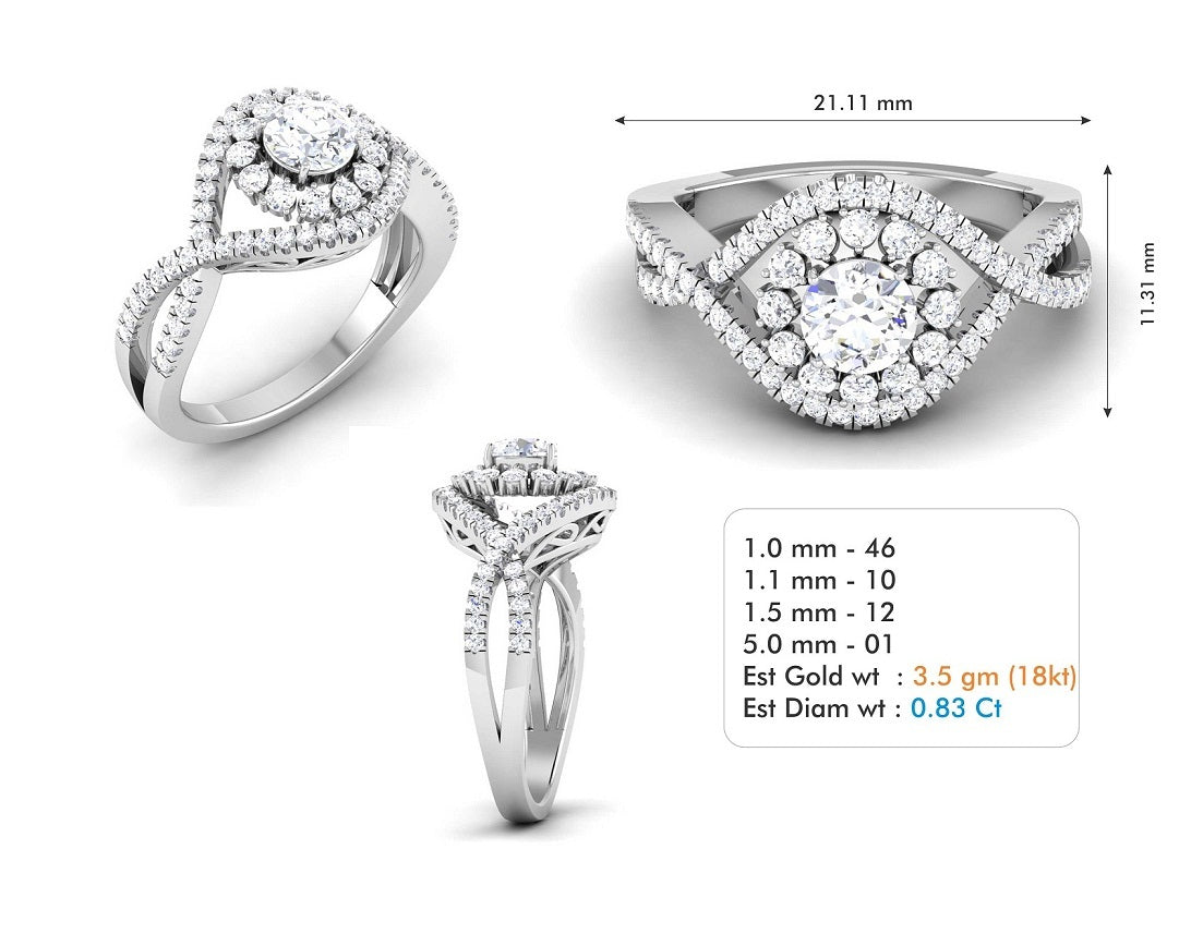 3D Jewelry Files Ring Model 3DM STL R-3840