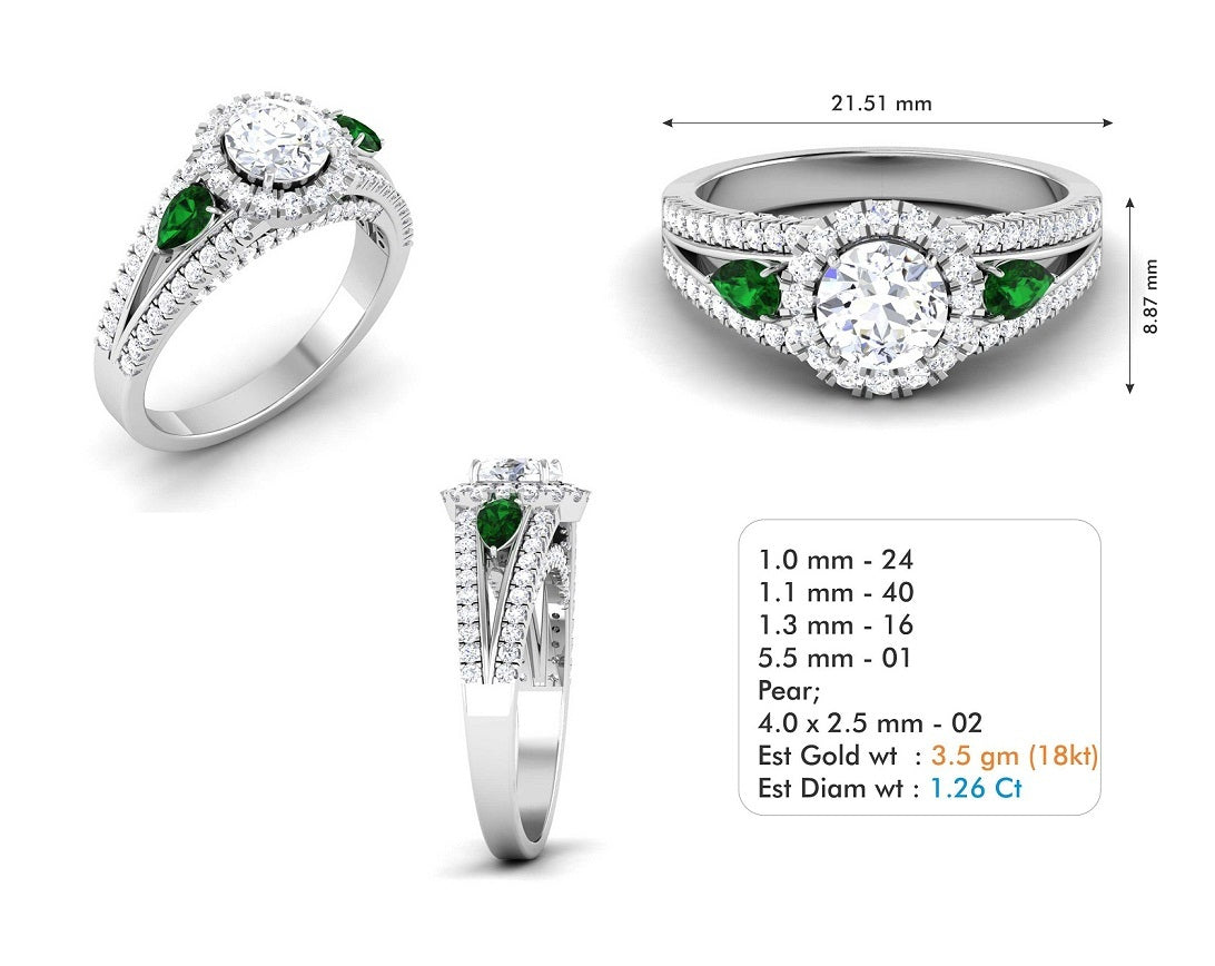 3D Jewelry Files Ring Model 3DM STL R-3845