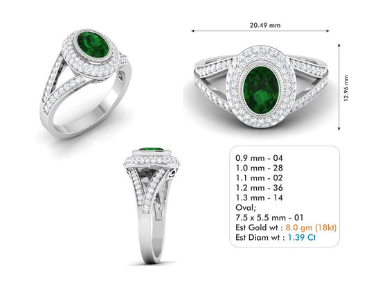 3D Jewelry Files Ring Model 3DM STL R-3853