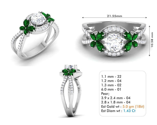 3D Jewelry Files Ring Model 3DM STL R-3855