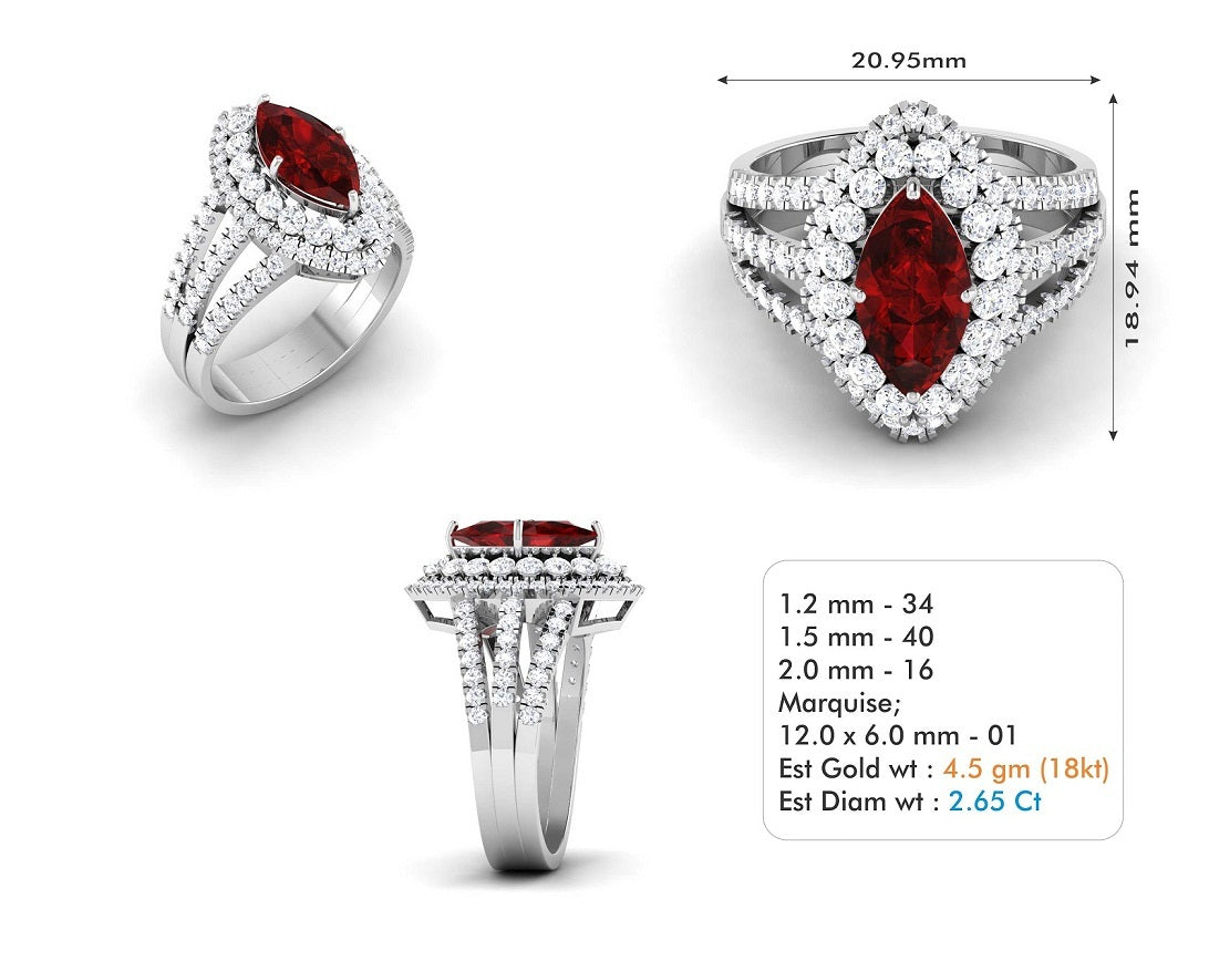 3D Jewelry Files Ring Model 3DM STL R-3859