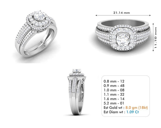 3D Jewelry Files Ring Model 3DM STL R-3860